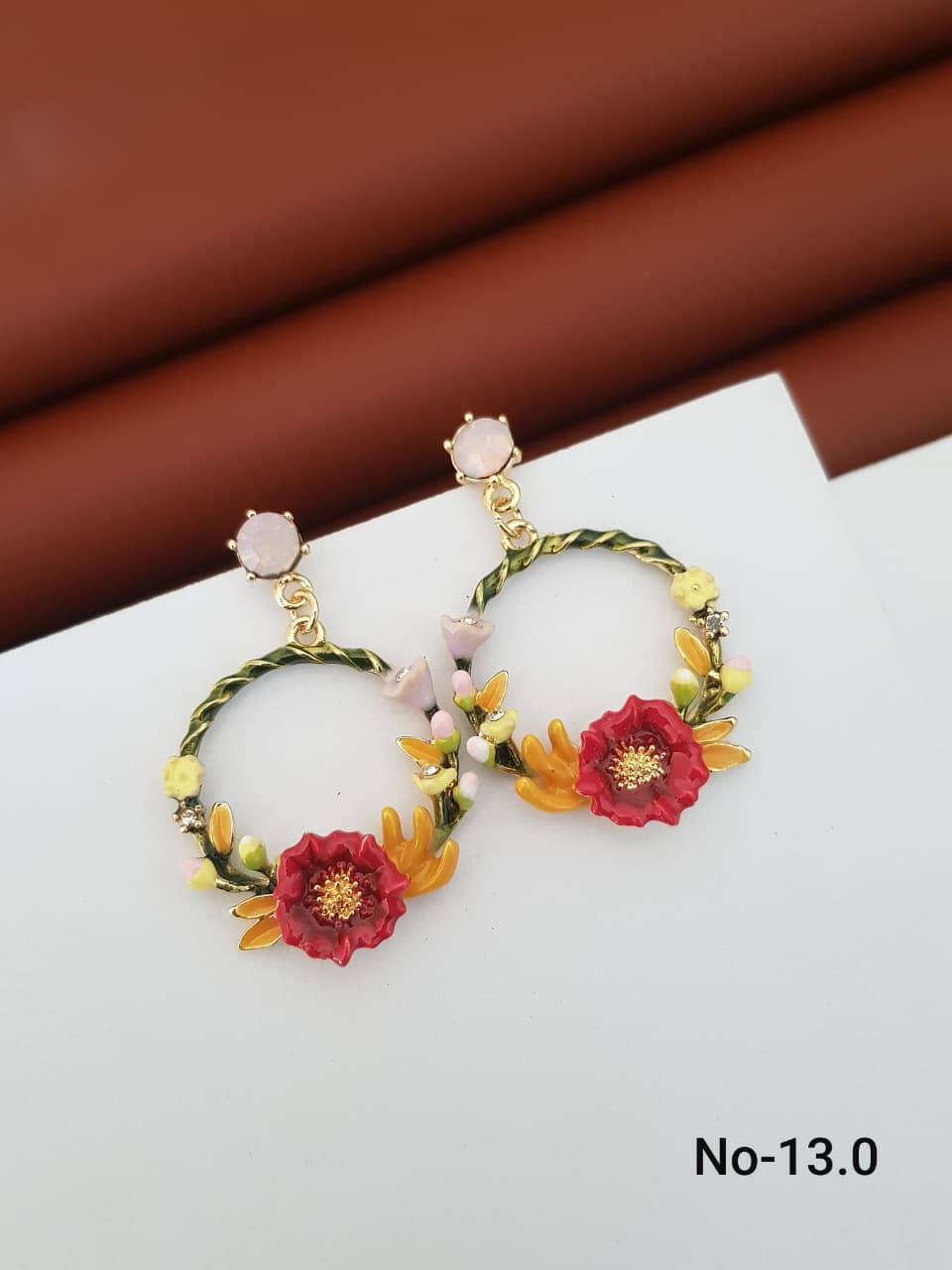Blossom Garden Hoop Earrings