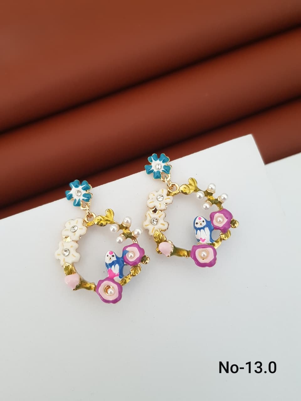 Whimsical Floral Charm Earrings